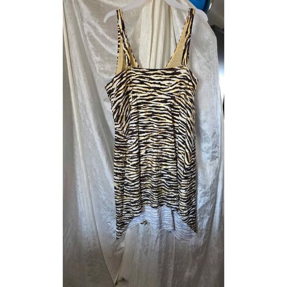 Swim Dress Bathing Suit Top Zebra Women's Sz 26 + - Picture 3 of 10